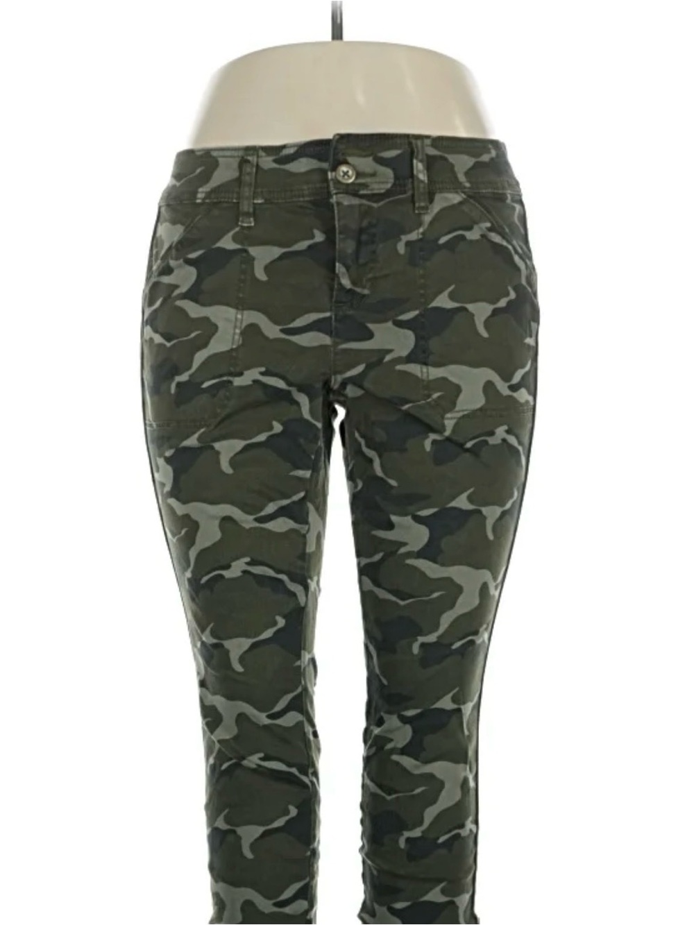 torrid Olive & Black Camo Skinny Pants with Side Stripe